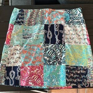 Lilly Pulitzer Blue Mini Pencil Skirt Casual